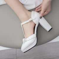 Chaussures Blanches Pin-Up Année 70