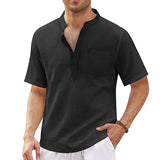 chemise-plage-manches-courtes-coton-lin-annee-70