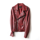 Veste Cuir Moto Femme Vintage